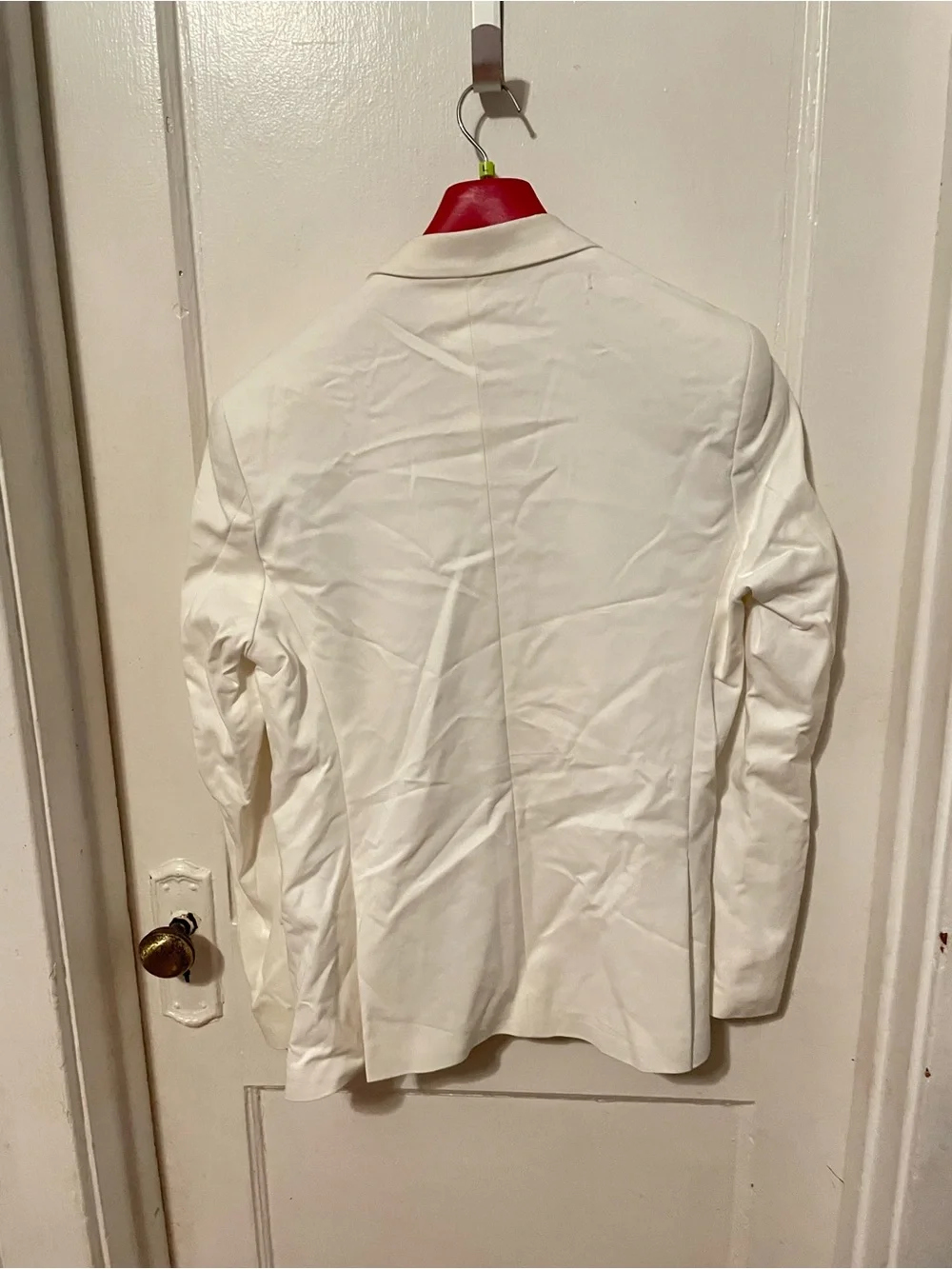 Men's White Single-Breasted Blazer - Classic Tailored Style